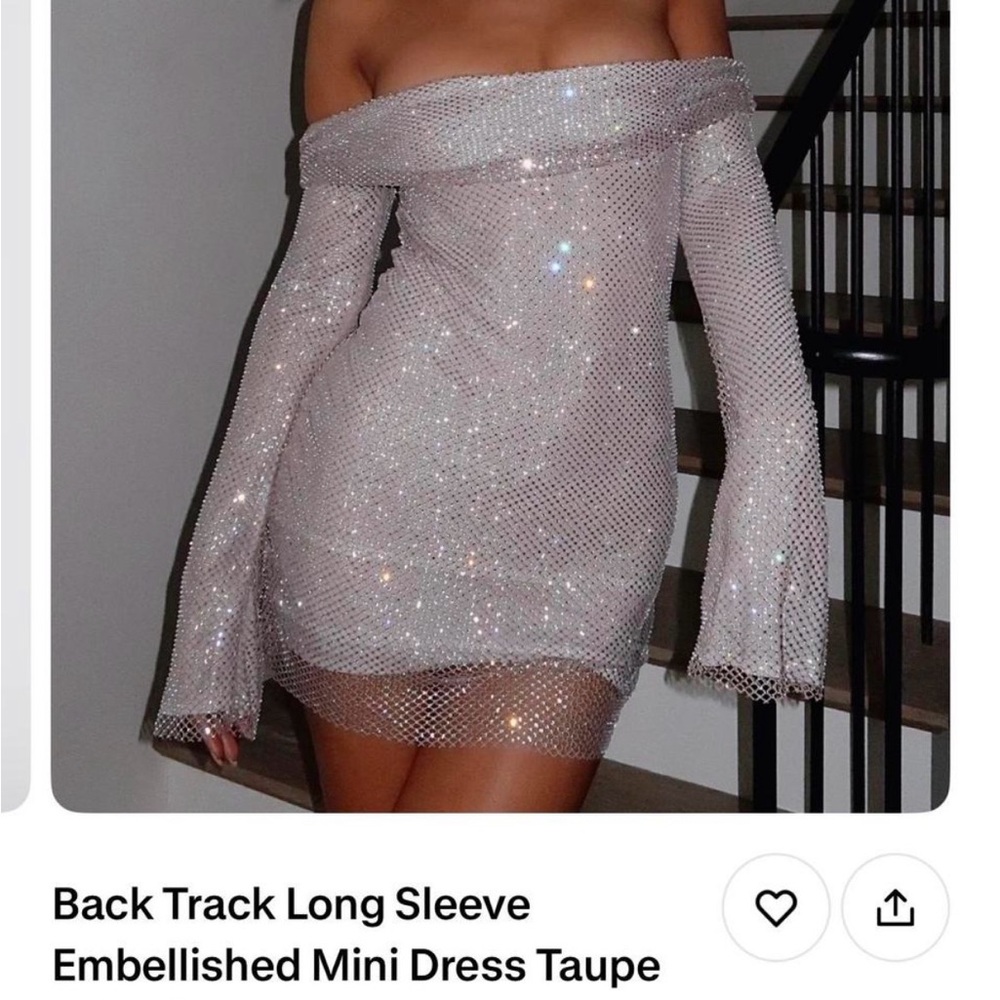 WHITE FOX BACKTRACK MINI DRESS